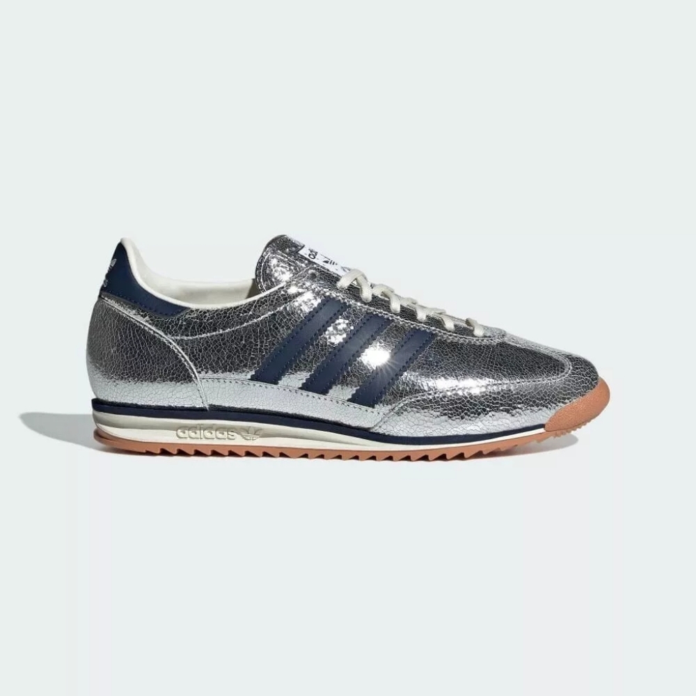 Adidas SL72 Metallic/Navy 8.5womens NWT